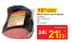 METRO Bœuf fumé aux 4 épices offre