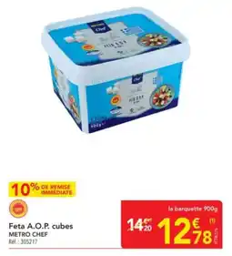 METRO Feta a.o.p. cubes metro chef offre
