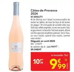 METRO M MINUTY Côtes-de-Provence 2024 offre