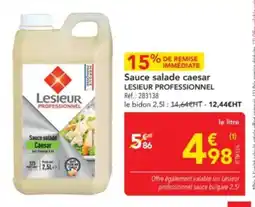 METRO Sauce salade caesar lesieur professionnel offre