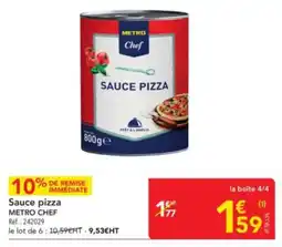 METRO Sauce pizza metro chef offre