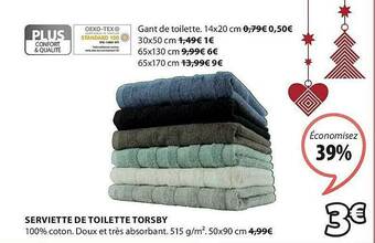 JYSK Serviette De Toilette Torsby offre