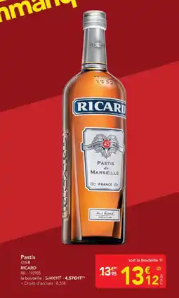 METRO RICARD Pastis 45%8 offre