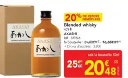 METRO AKASHI Blended whisky offre