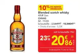 METRO CHIVAS Blended scotch whisky offre