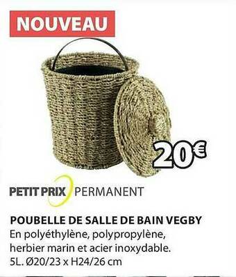 JYSK Poubelle De Salle De Bain Vegby offre