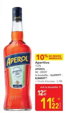 METRO APEROL Aperitivo 12,5% offre