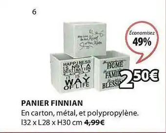 JYSK Panier Finnian offre