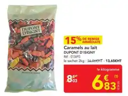 METRO Caramels au lait dupont d'isigny offre