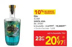METRO SANTA ANA Gin 42.3% offre