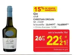 METRO CHRISTIAN DROUIN Gin 42% offre