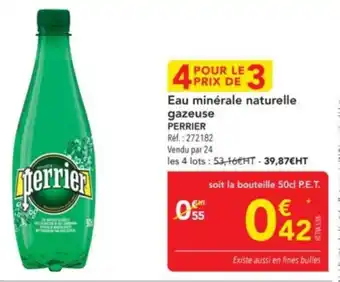 METRO Eau minérale naturelle gazeuse perrier offre
