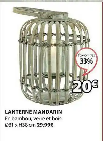 JYSK Lanterne Mandarin offre