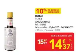 METRO ANGOSTURA Bitter 44.7% offre