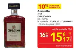 METRO DISARONNO Amaretto 28% offre