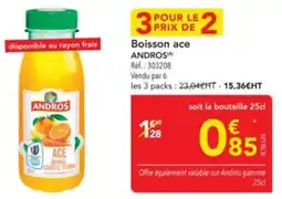 METRO Boisson ace andros offre