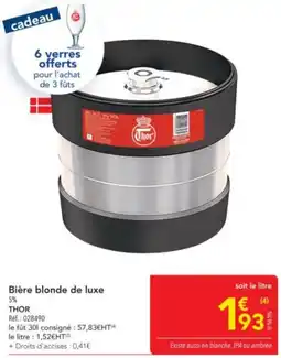 METRO THOR Bière blonde de luxe offre