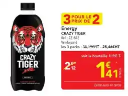 METRO CRAZY TIGER Energy offre