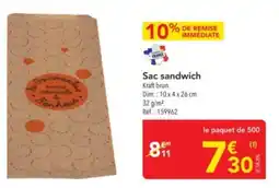 METRO Sac sandwich offre