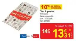 METRO Sac à panini offre