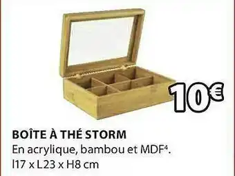 Boîte à Thé Storm
