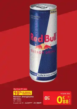 METRO RED BULL Boisson énergisante offre