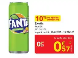 METRO FANTA Exotic offre