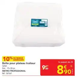 METRO Boîte pour plateau traiteur metro professional offre