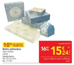 METRO Boîte pâtissière offre
