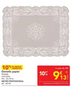 METRO Dentelle papier metro professional offre