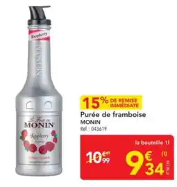 METRO MONIN Purée de framboise offre