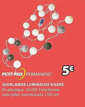JYSK Guirlande Lumineuse Kaare offre
