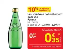 METRO PERRIER Eau minérale naturellement gazeuse offre