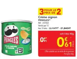 METRO PRINGLES Crème oignon offre
