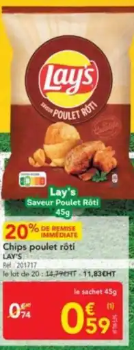 METRO LAY'S Chips poulet rôti offre