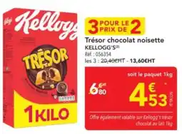 METRO KELLOGG'S Trésor chocolat noisette offre