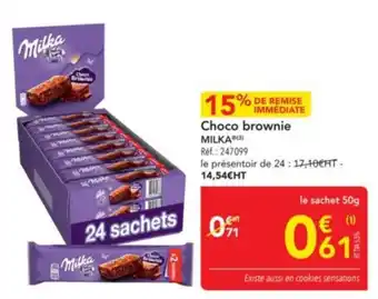 METRO MILKA Choco brownie offre