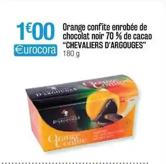 Cora x Carrefour Orange Confite Enrobée De Chocolat Noir 70% De Cacao offre