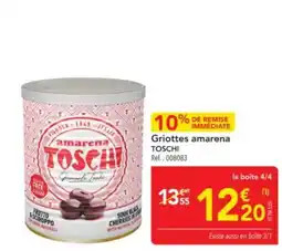 METRO TOSCHI Griottes amarena offre
