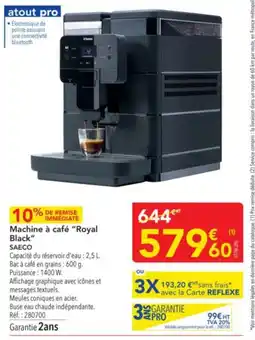 METRO Machine à café royal black offre