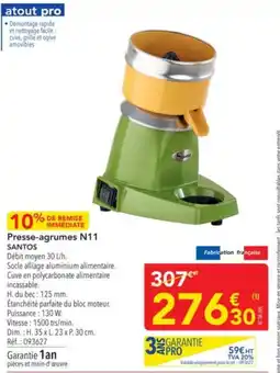 METRO Presse-agrumes n11 santos offre