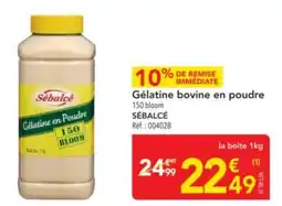 METRO SÉBALCÉ Gélatine bovine en poudre 150 bloom offre