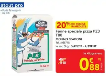 METRO MOLINO SPADONI Farine spéciale pizza pz3 too offre