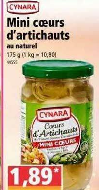 Norma Cynara Mini Coeurs D'artichauts Au Naturel offre