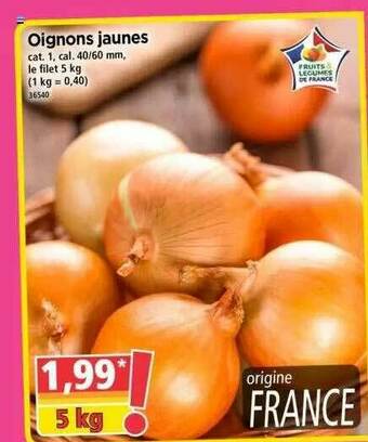 Norma Oignons Jaunes offre