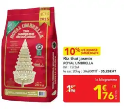 METRO ROYAL UMBRELLA Riz thaï jasmin offre