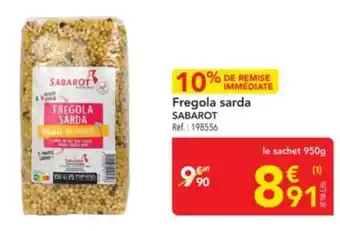 METRO SABAROT Fregola sarda offre