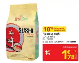 METRO LOTUS RICE Riz pour sushi offre