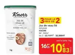 METRO KNORR Jus de veau lié déshydraté offre