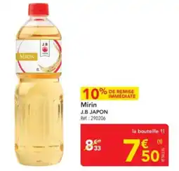 METRO J.B JAPON Mirin offre